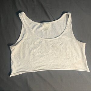 H&M Cream Sleeveless Crop Tank Top